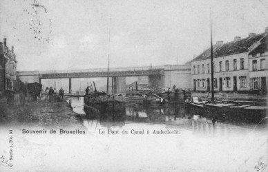 Cureghem 24-09-1902 BRUXELLES ANDERLECHT LE PONT SUR LE CANAL.jpg